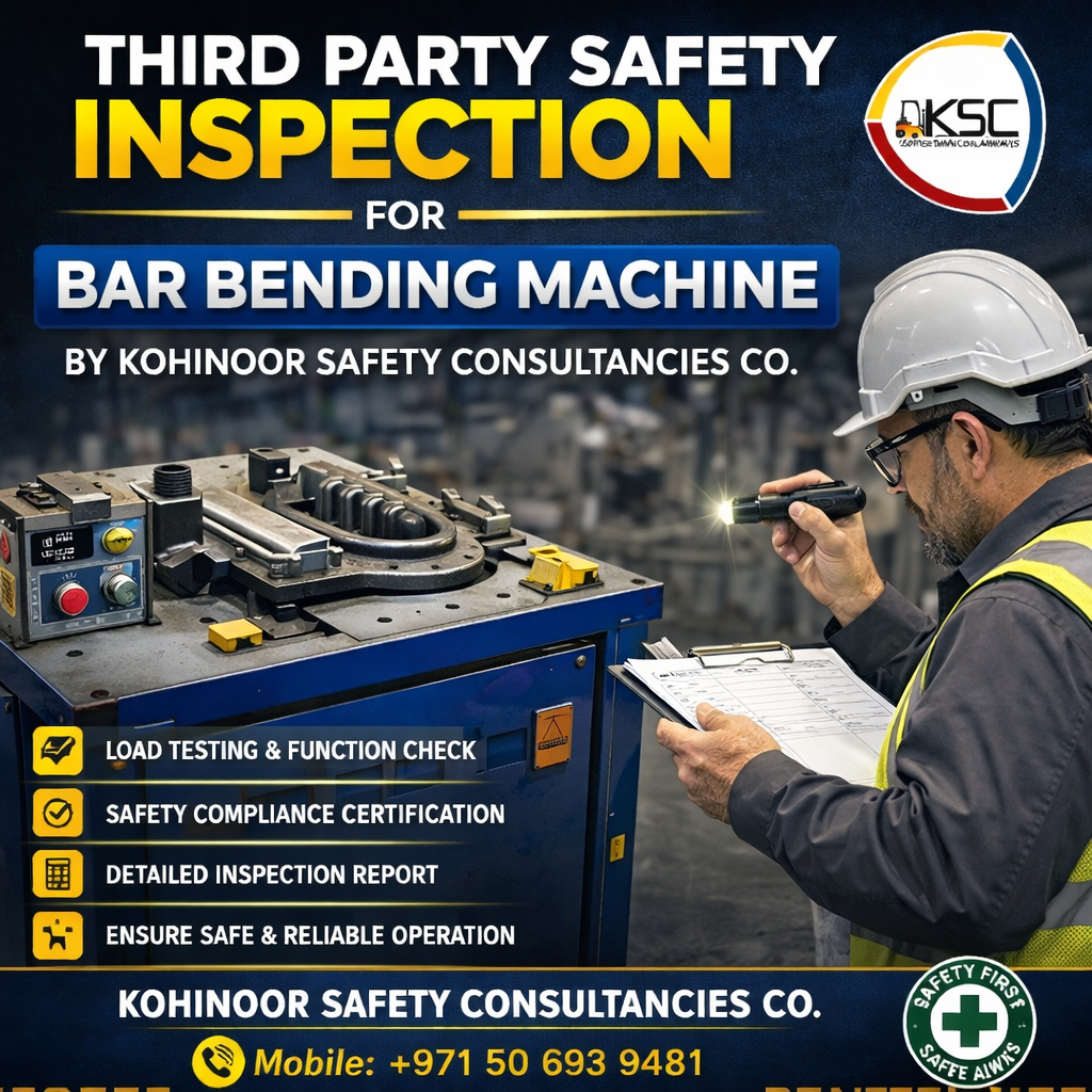 Third Party Safety Inspection For Bar Bending Machine
